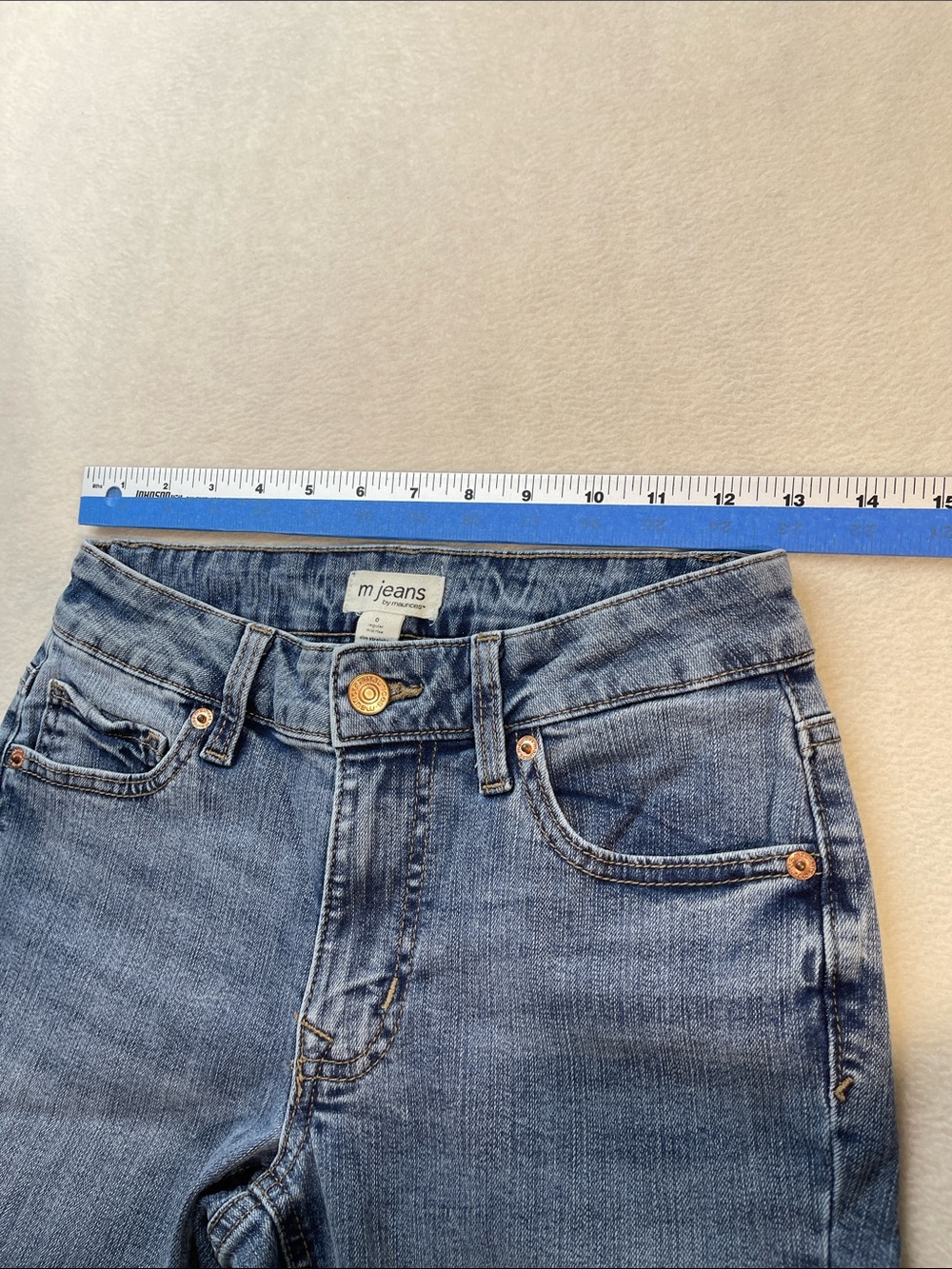 Maurices M JEANS  SIZE 0 REG MID RISE SLIM STRAIGHT Women's Flare Jeans - Picture 6 of 9